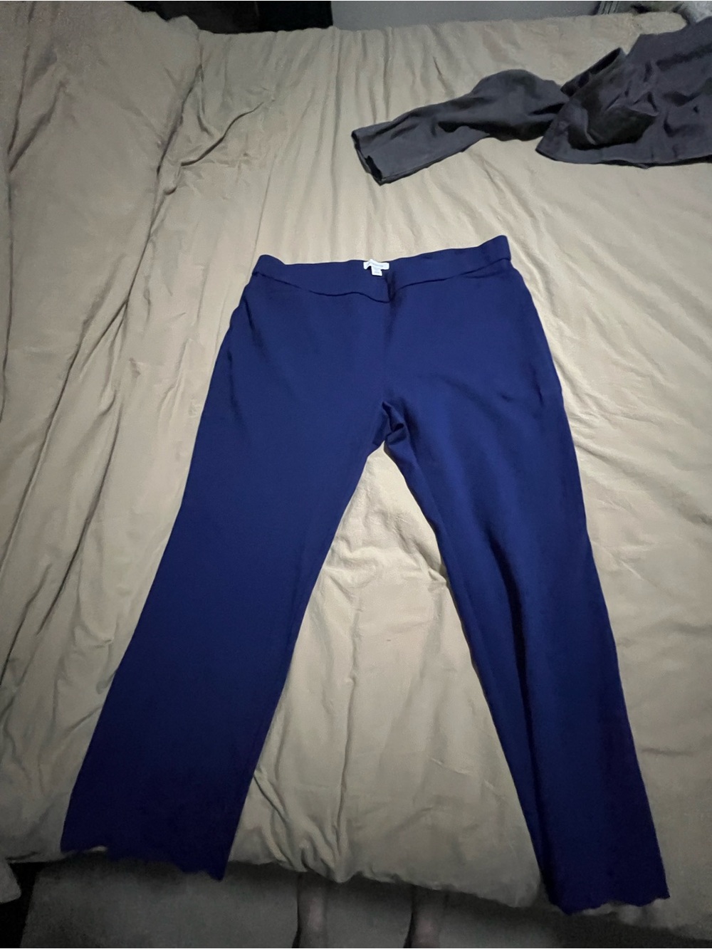 Liz Claiborne Royal Blue Wide Leg Pull-On Pants